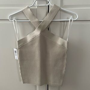 Babaton Sculpt knit cross tank